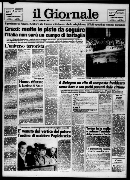 Il giornale : quotidiano del mattino